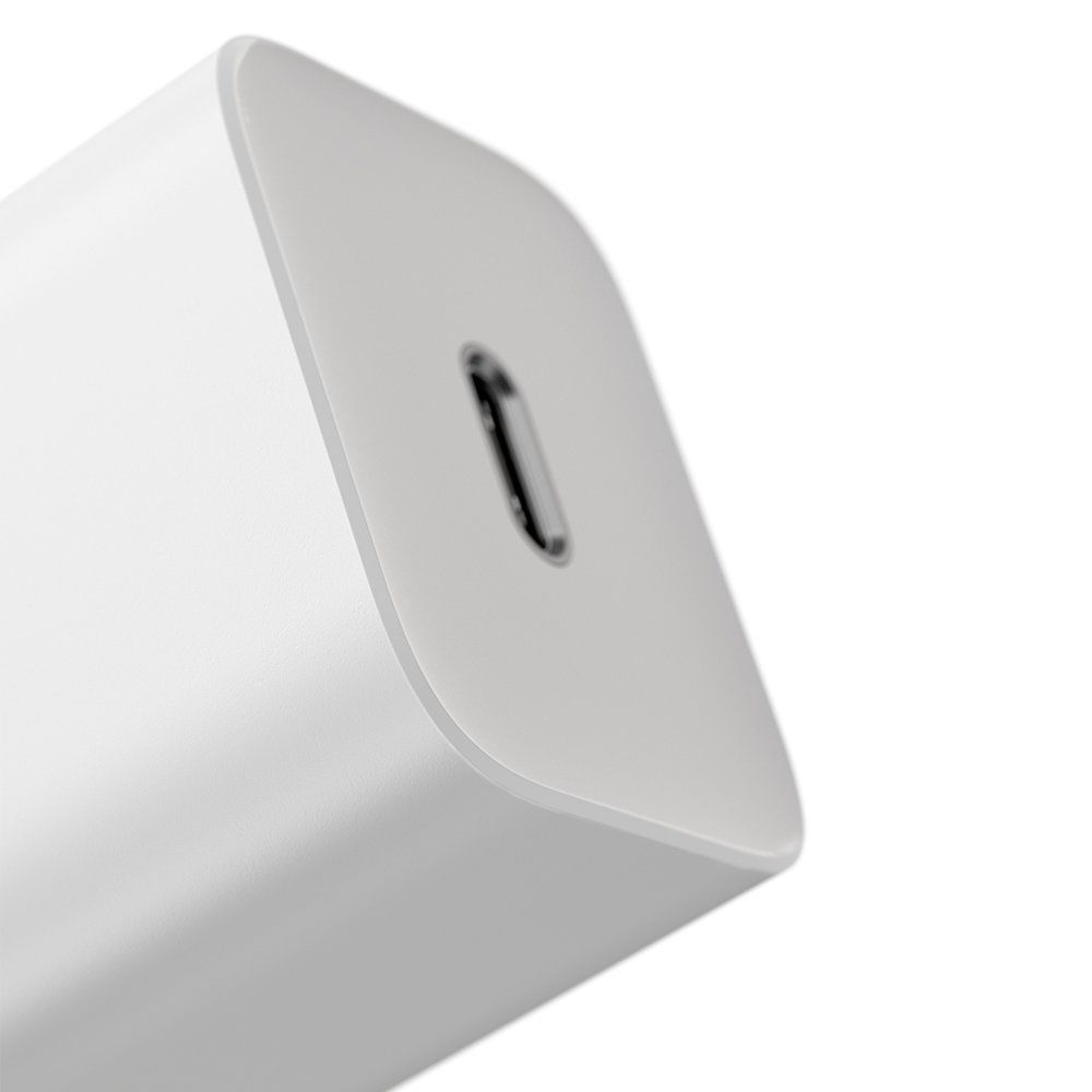 super si 1c szybka ładowarka do telefonu usb-c 20w pd biały