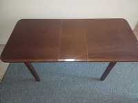 Stół drewniany ciemnybrąz 70x120 cm, do 150 cm