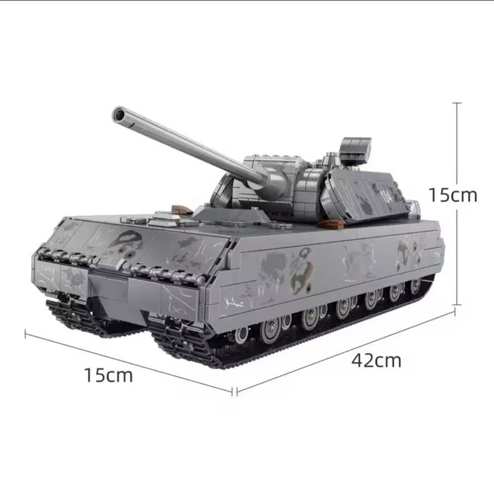 Конструктор дитячий німецький танк Mouse 2127 деталей .