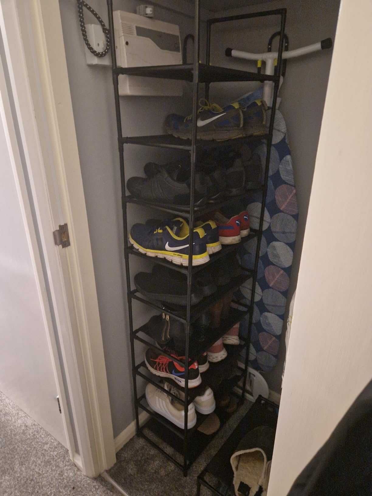 Regał na buty, przechowywanie butów, 10 poziomów, otwarta szafka