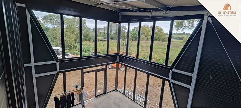 Hala 360 m2 stalowa magazyn warsztat płyta konstrukcja SK SYSTEM