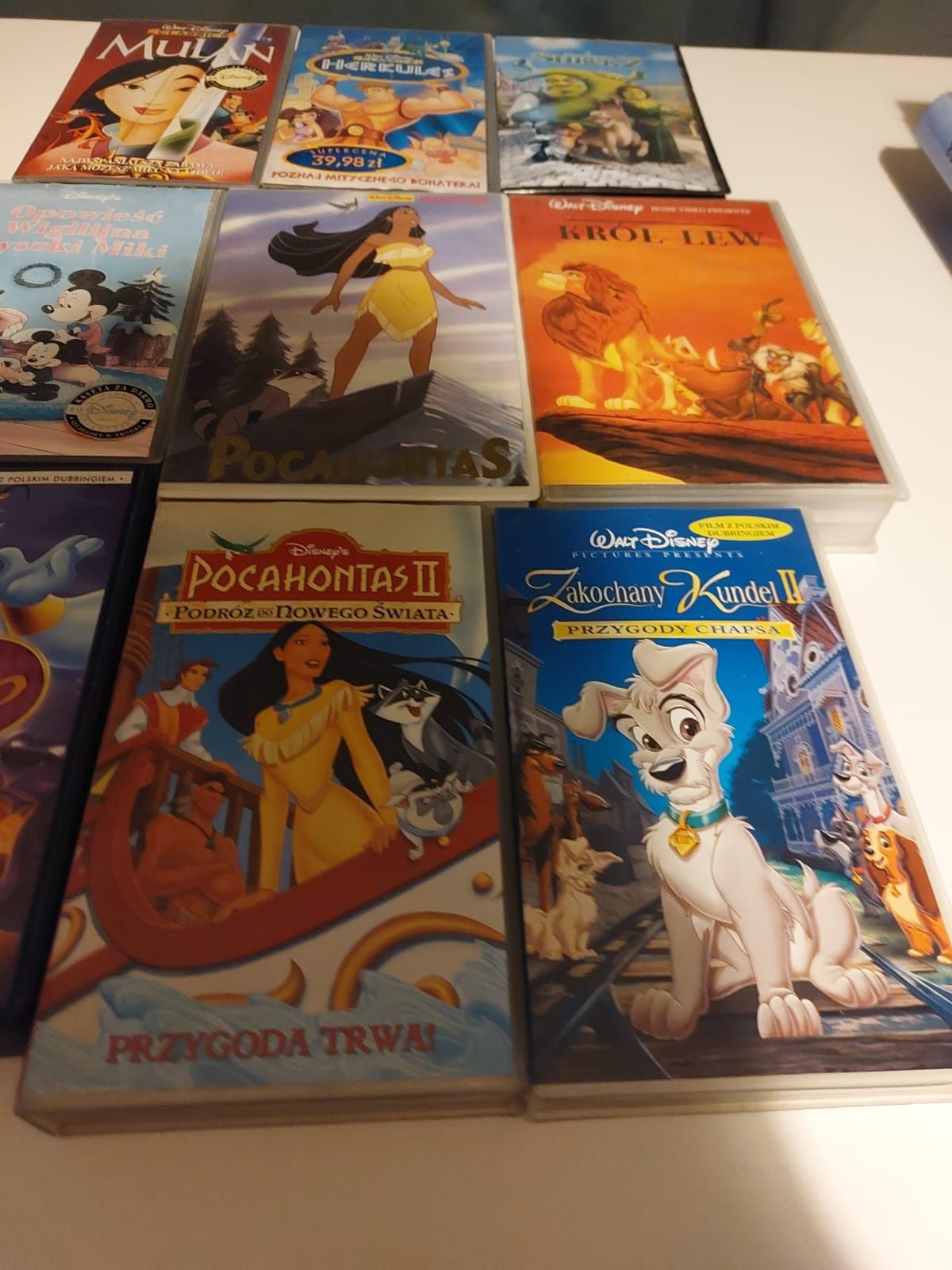 Kasety VHS Bajki Disney lata 90