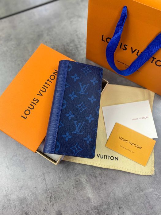 Синий бумажник Louis Vuitton кошелек Луи Виттон органайзер LV k336