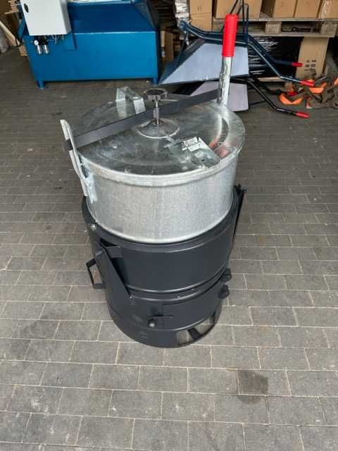 Parnik węglowy z blachy ocynkowanej 100L solidny gospodarczy na lata