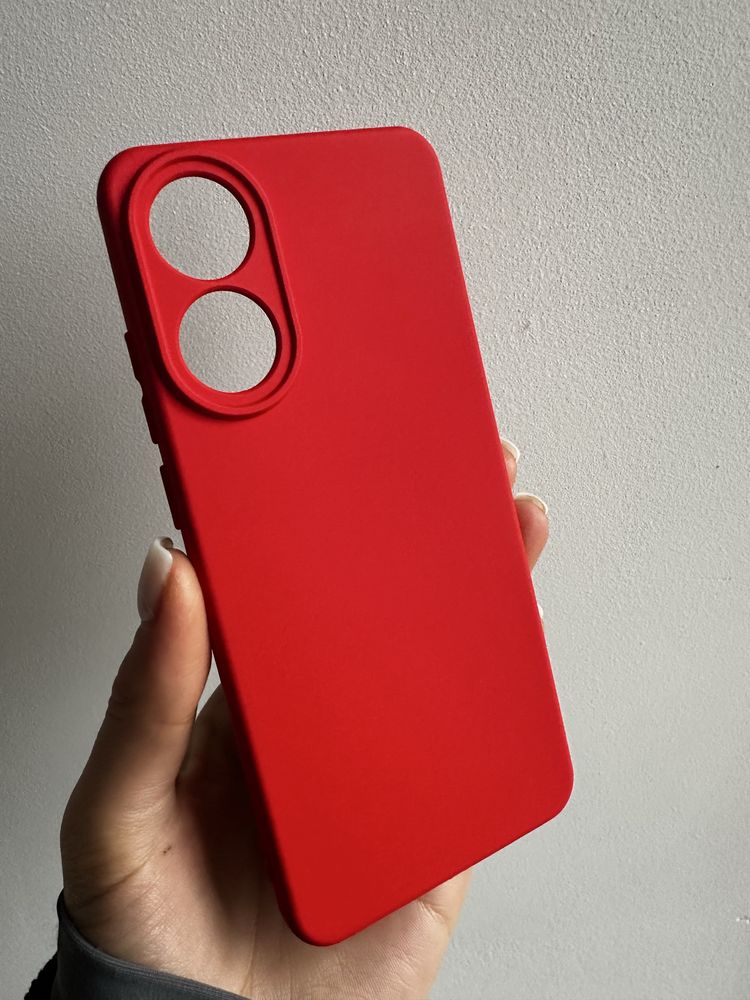Etui silikonowe czerwone do OPPO A78 4G