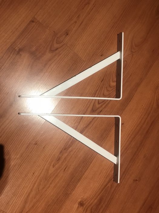 Suportes para prateleiras em ferro lacado ( novo)