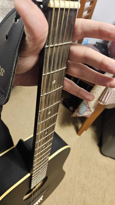 Guitarra Acústica Stagg Preta (praticamente nova)