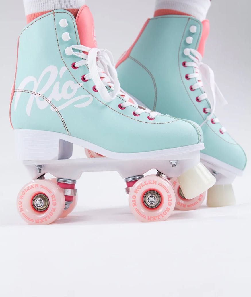 Wrotki RIO ROLLER Script Quad Skates Turkusowe