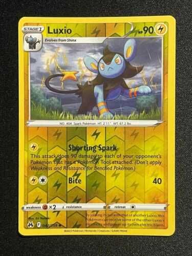 Carta Pokémon Luxio Reverse Crown Zenith 42/159