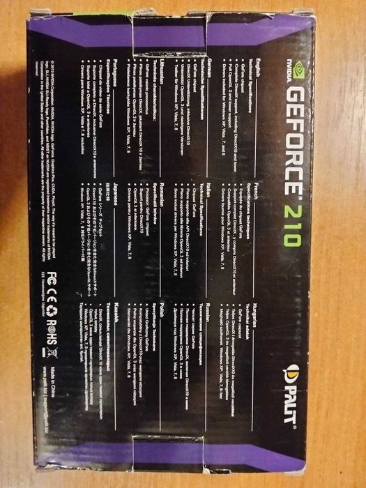Продам відеокарту NVIDIA GeForce GT 210 — 1GB DDR3 — VGA / DVI / HDMI