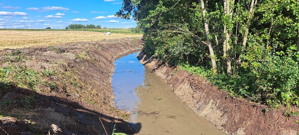 Usługi koparką gąsienicową Kopanie stawów Wykopy Melioracje