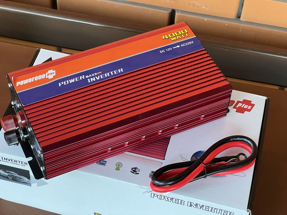 Мощный преобразователь тока, инвертор 12v-220v 4000 с ПЛАВНЫМ ПУСКОМ