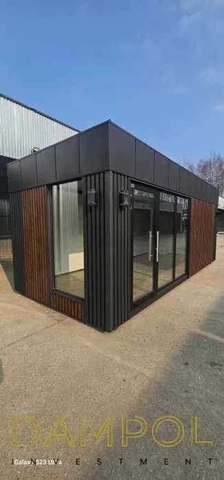 GOTOWY Pawilon TRANSPORT GRATIS Kiosk Biuro Sklep Komis kontener 6x3 m