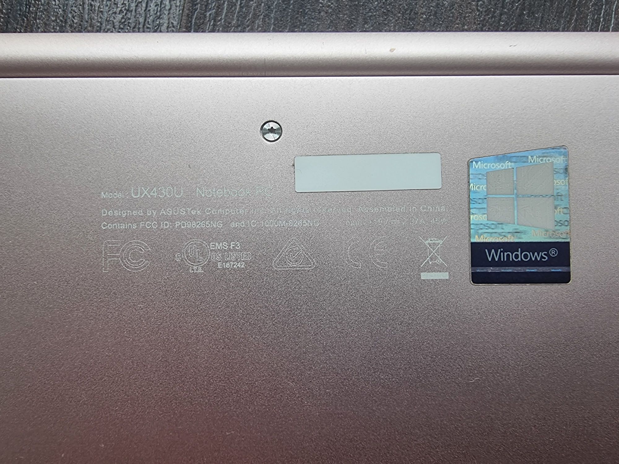 Laptop notebook asus zenbook UX430U intel i5 8 gen windows