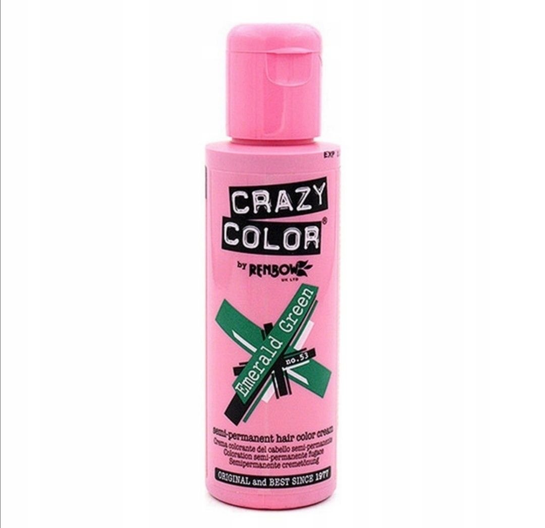 Farba półtrwała Emerald Green Crazy Color N 53 (100 ml).