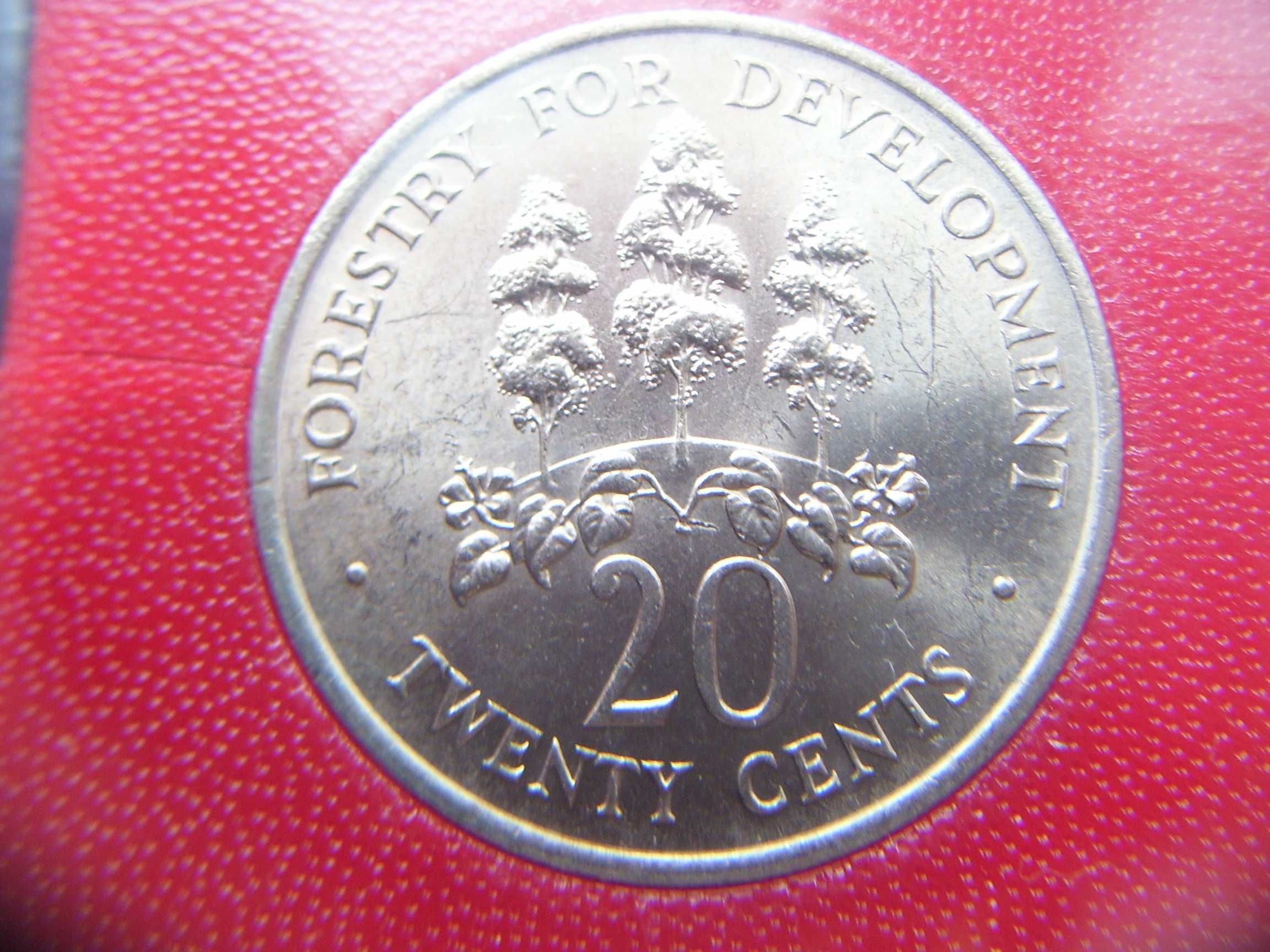 Stare monety Jamajka FAO 1975 do 1981 stan menniczy 3 monety