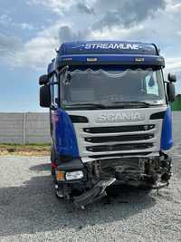 Scania R 450  hydraulika, stan bardzo dobry, opticruise ze sprzęgłem, po kolizji,