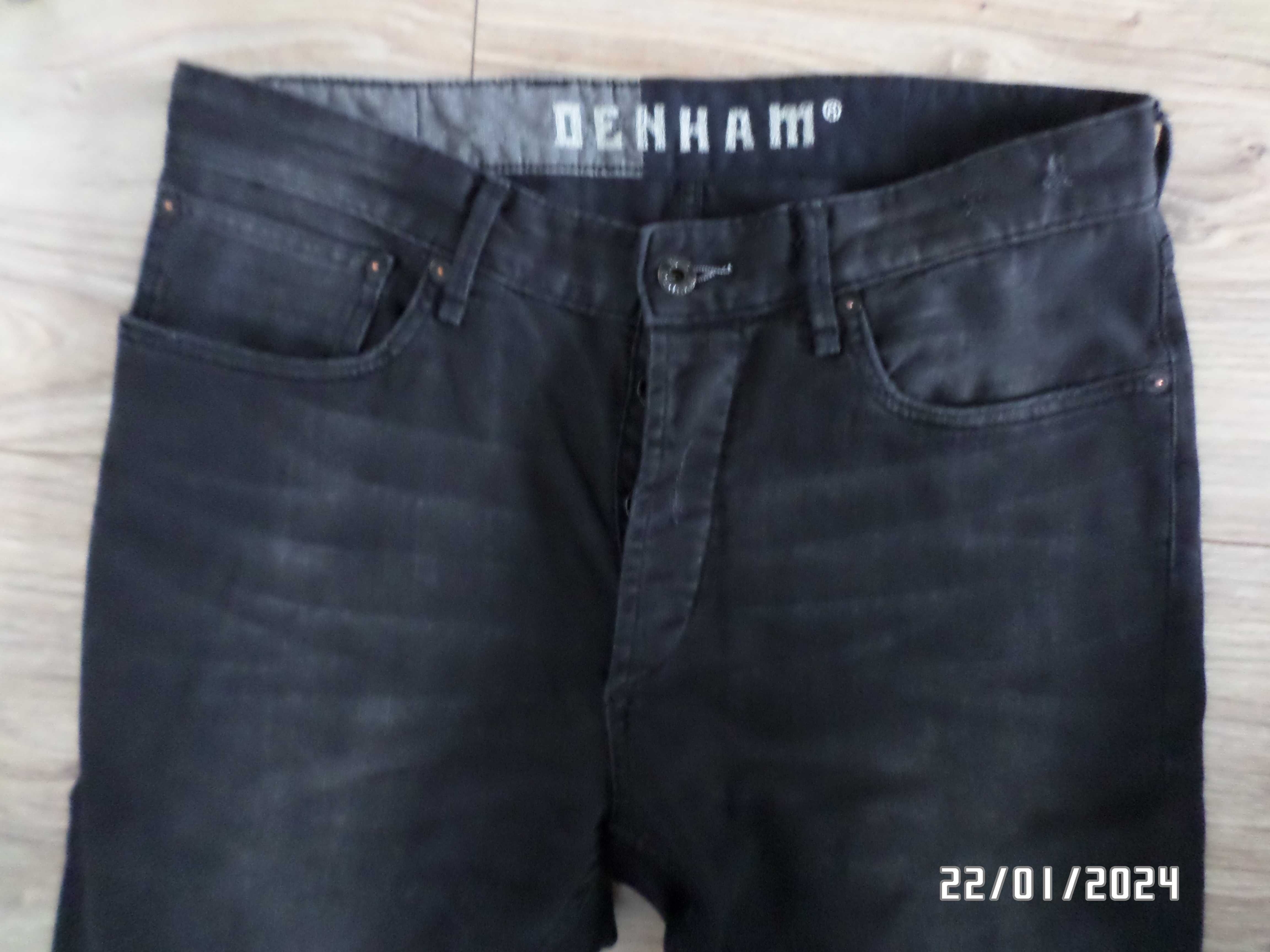 firmowe spodnie męskie -jeans-32-L-DENHAM