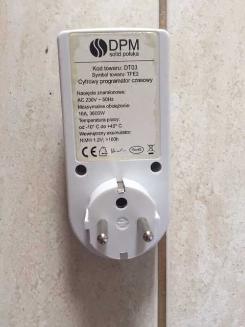 Cyfrowy programator czasowy DPM DT03