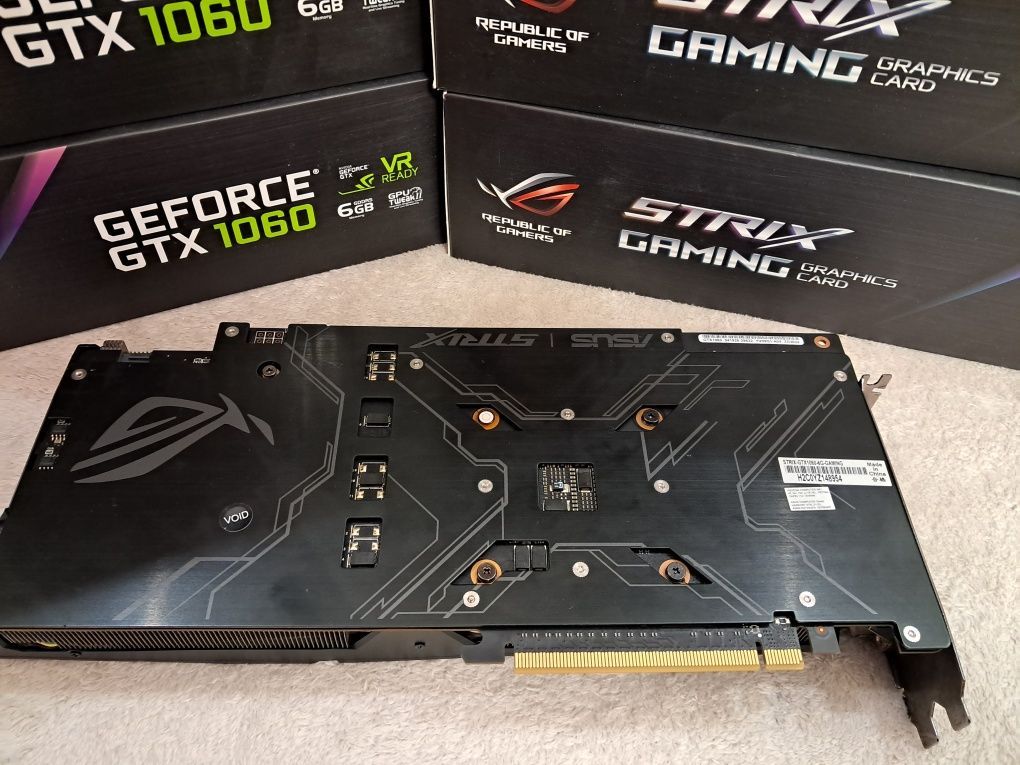 Видеокарта КАК НОВАЯ ASUS STRIX GTX 1060 6GB пломба др.