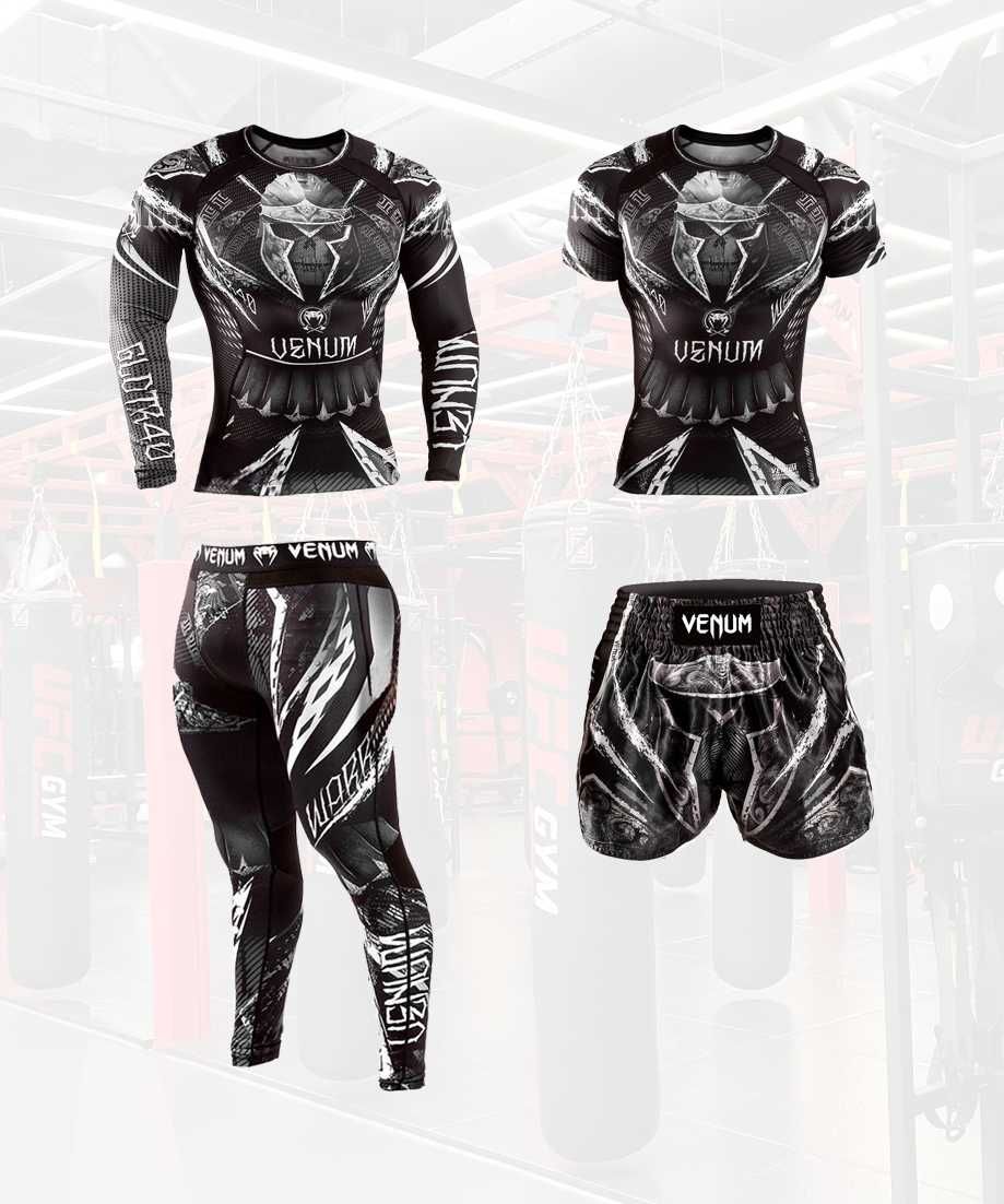 Venum Комплект 3 в 1, 4 в 1 рашгард, футболка, шорты, леггинсы!