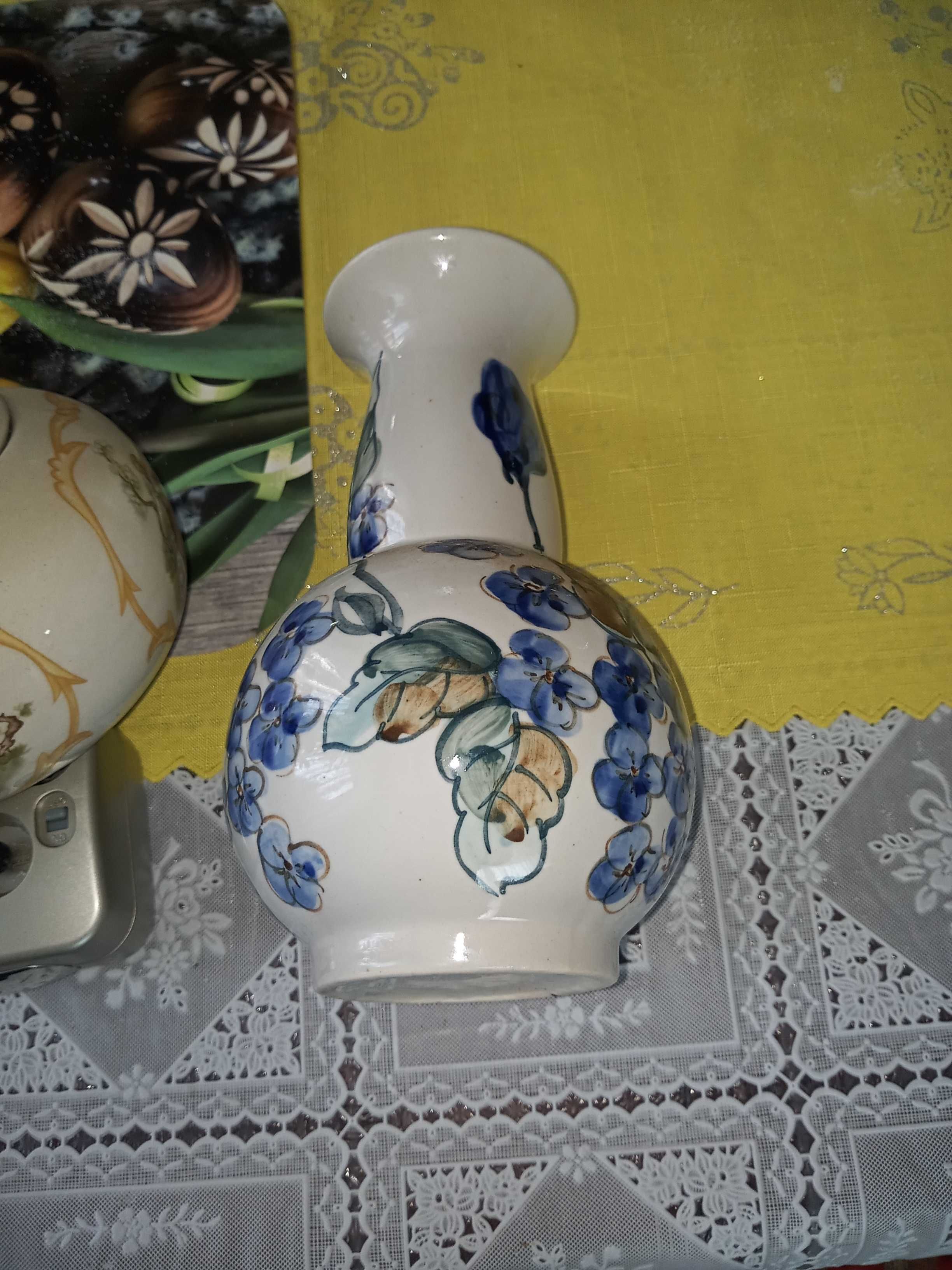 PRL-U czar 2 wazony+ikebana(Chodzież) porcelana