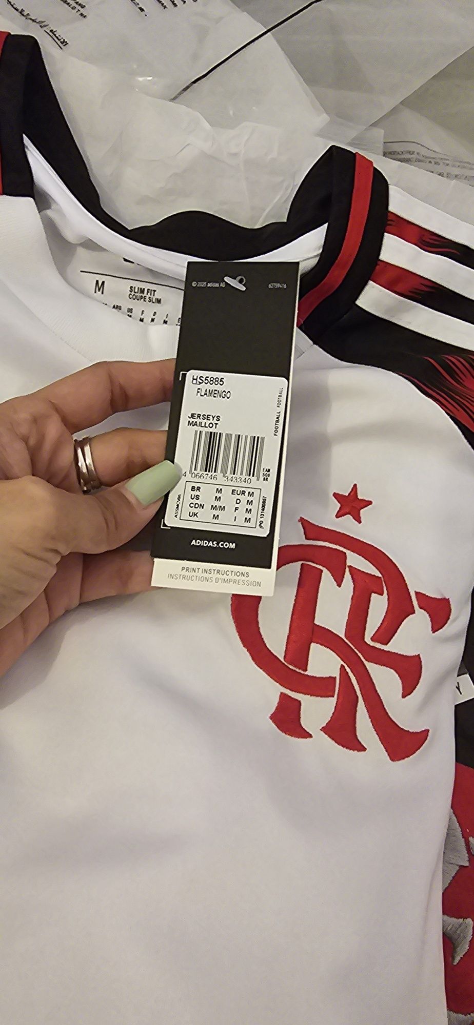 Camisa Flamengo Branca lindíssima