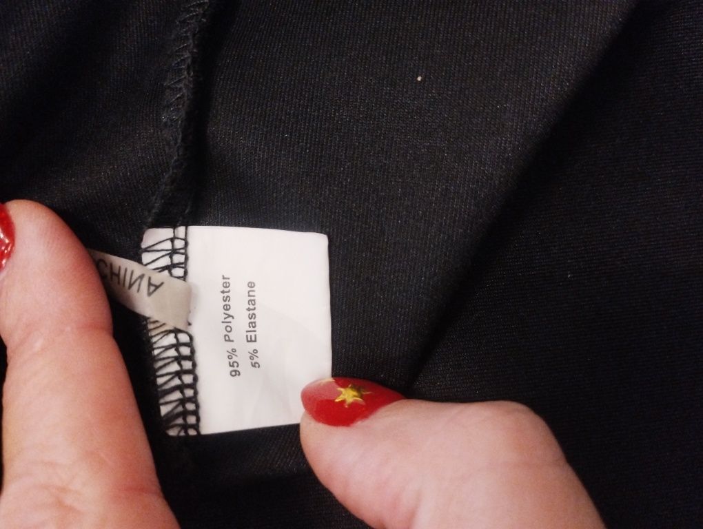 Sukienka czarna Jaune Rouge, XL.