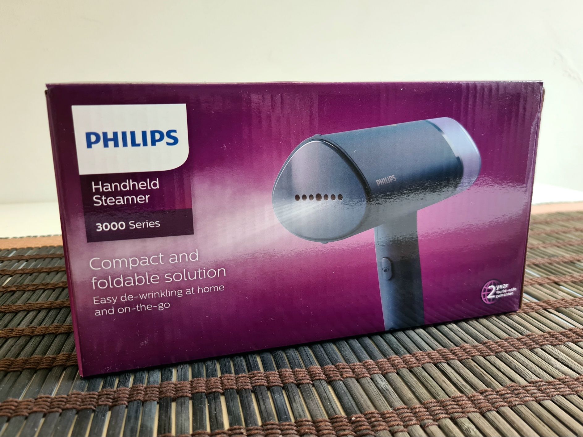 Máquina de engomar a vapor Philips.