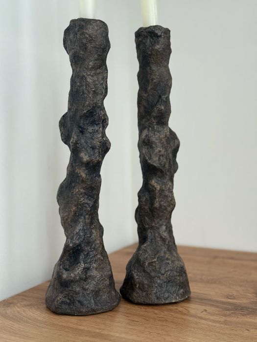 Підсвічники з папʼє-маше