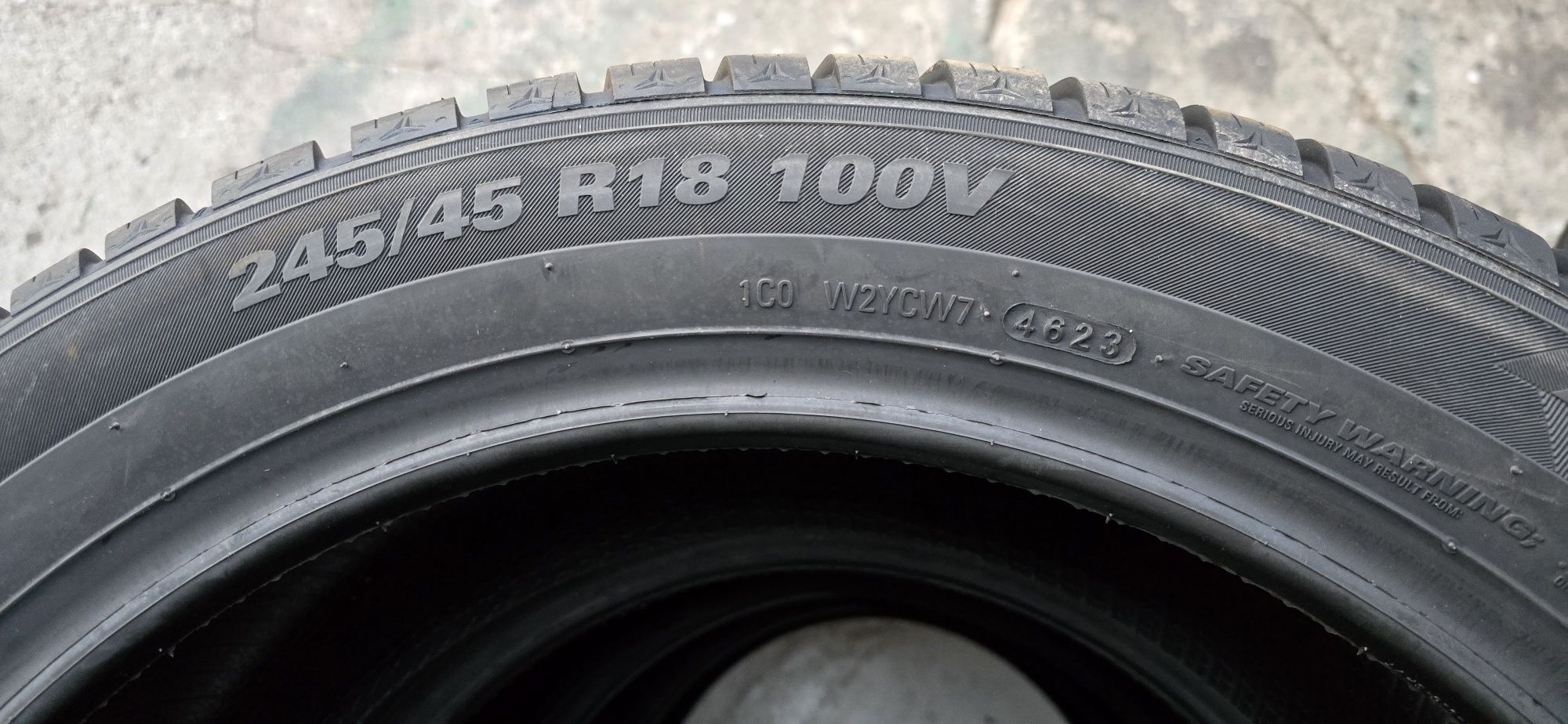 S23 4 x 245/45r18 Kumho WinterCraft WP52 100V XL opony zimowe nowe