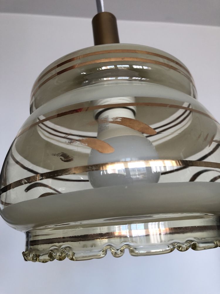 Lampa 2 szt, sufitowa, prl, vintage