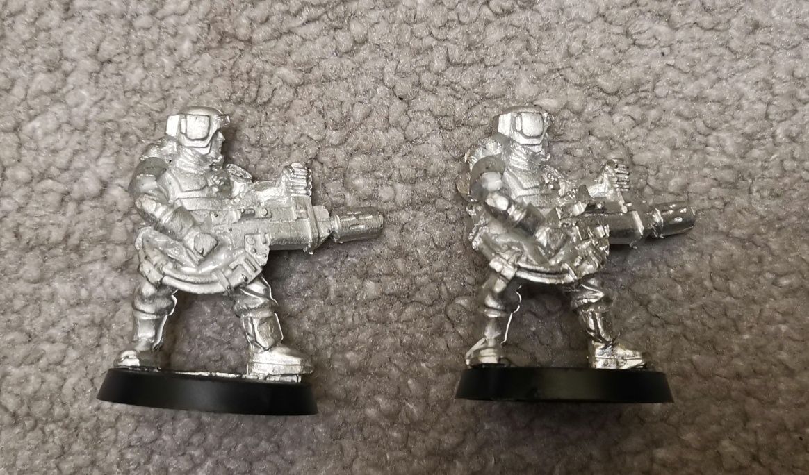 N - 2x Metalowi Cadianie z meltą Astra Militarum Warhammer 40k