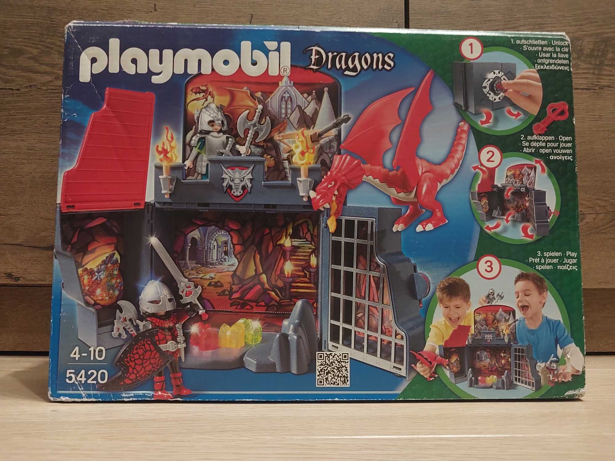 Playmobil Dragons 5420 zestaw ze skarbcem i smokiem