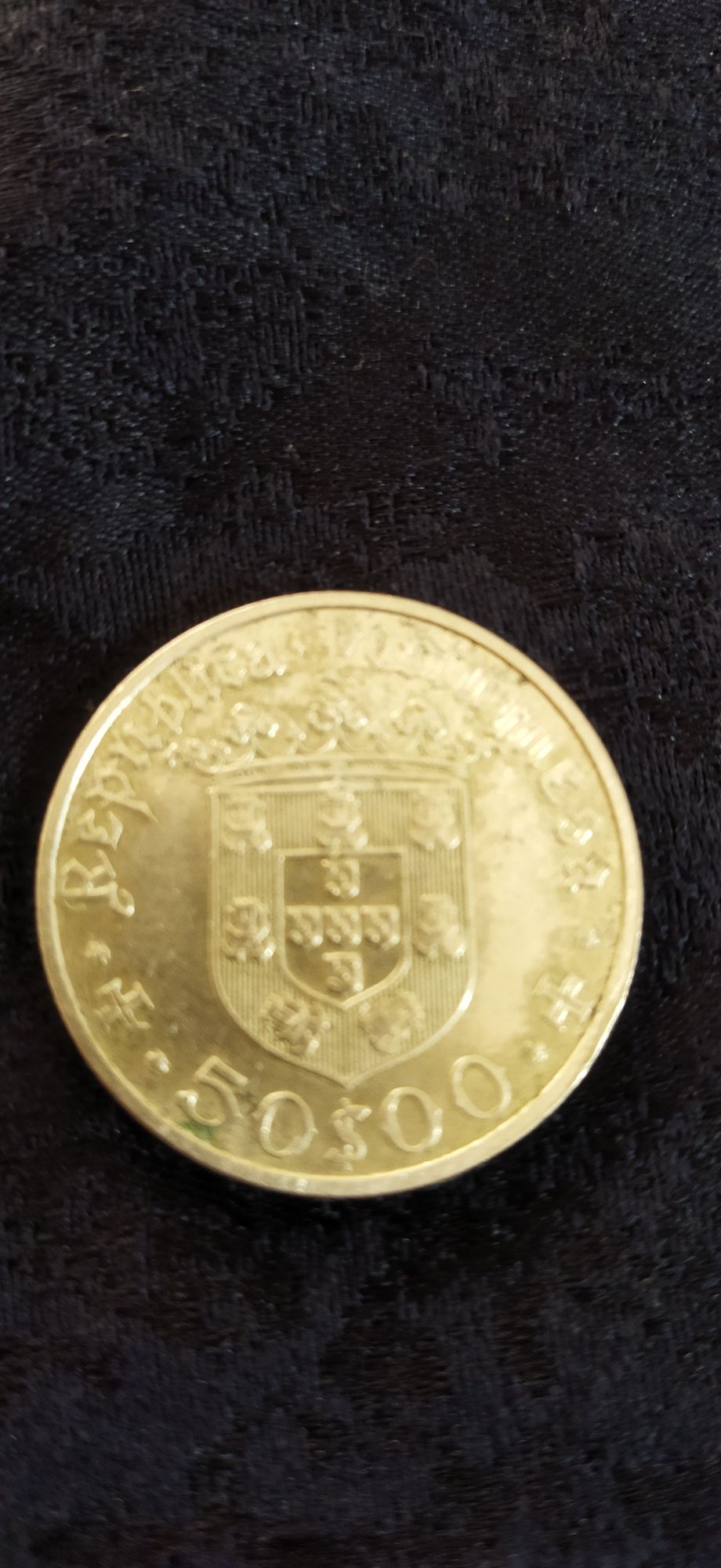Moeda 1968, em prata de 50 escudos