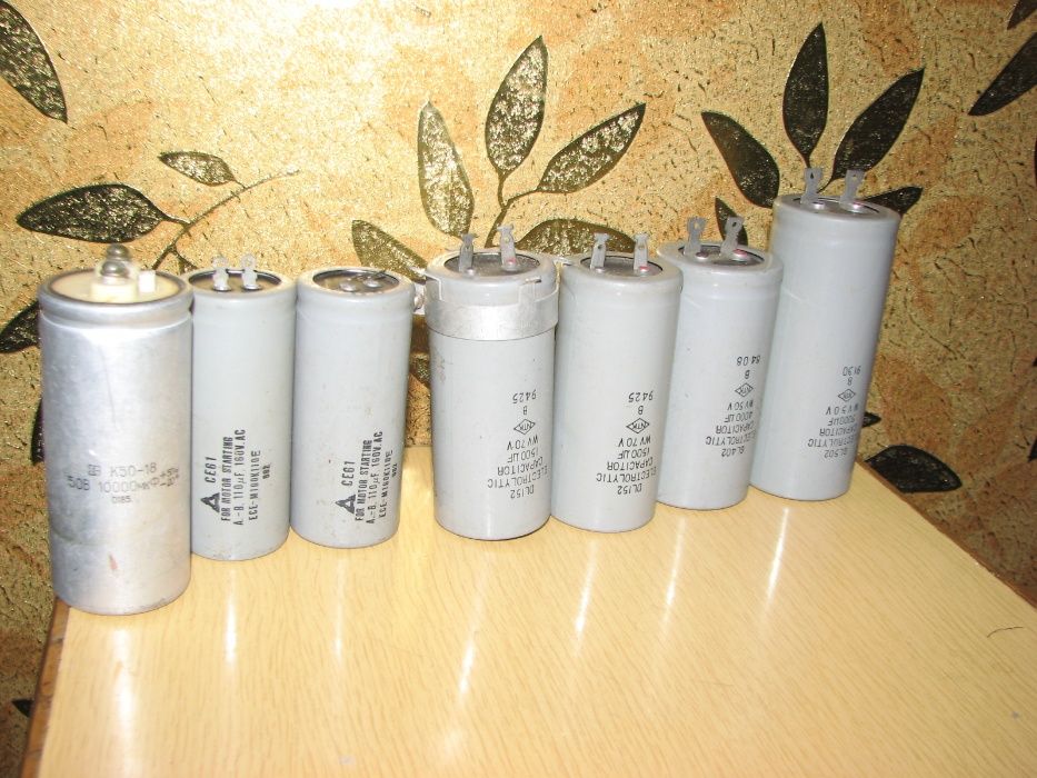 Конденсаторы КБГ, К50-18, К15-5, К10-17, 23. МБГО, МПГ-П, переменные