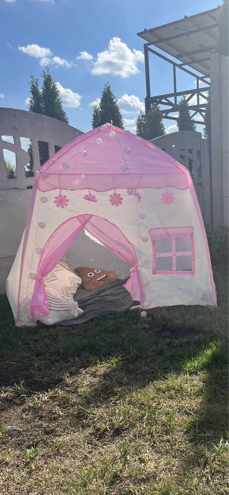 Namiot dla dziewczynki , różowy namiot