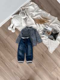 набір для хлопчика, 86 см, джинси, сорочка, джогери