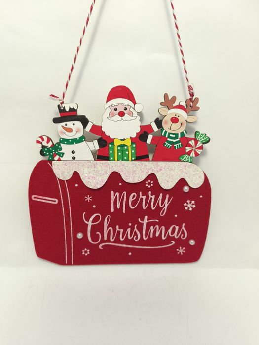 Tabliczka zawieszka na drzwi świąteczna ozdobna