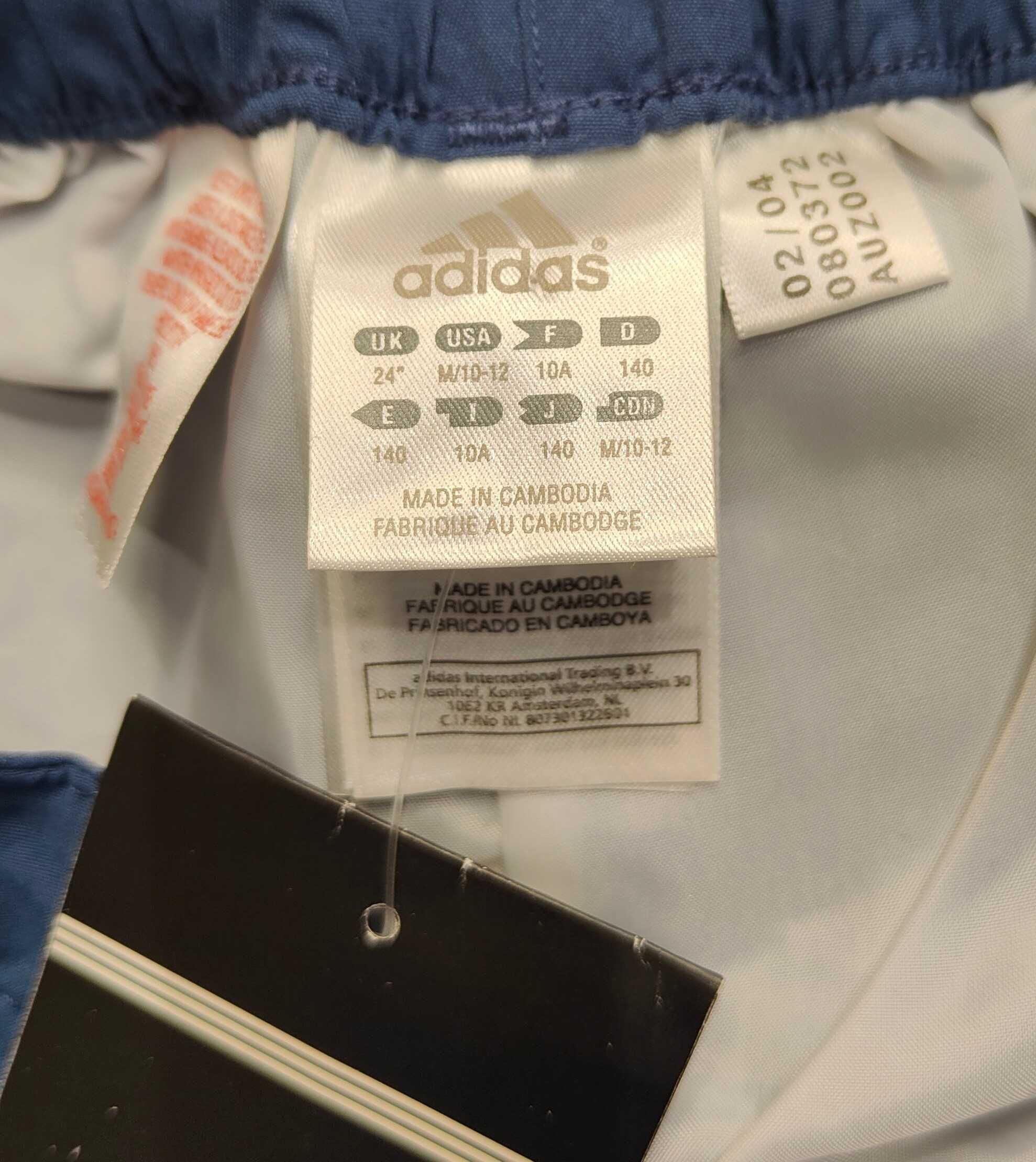 S) ADIDAS logowane spodenki dziewczęce Roz.140cm