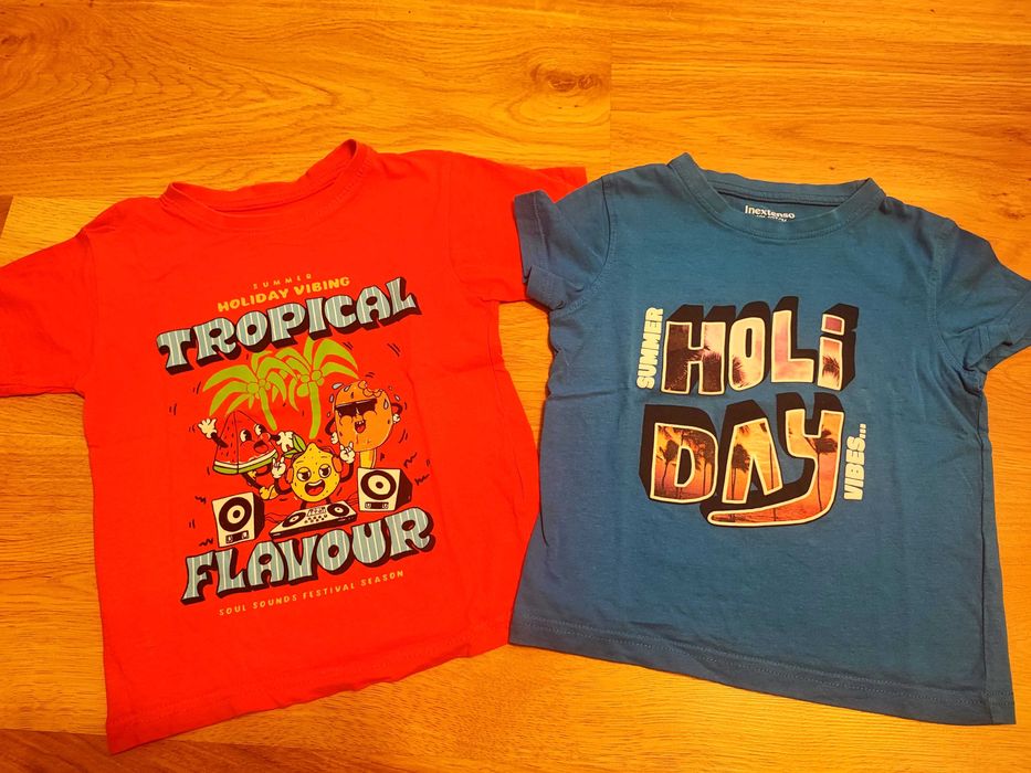 2x T-shirt z nadrukiem