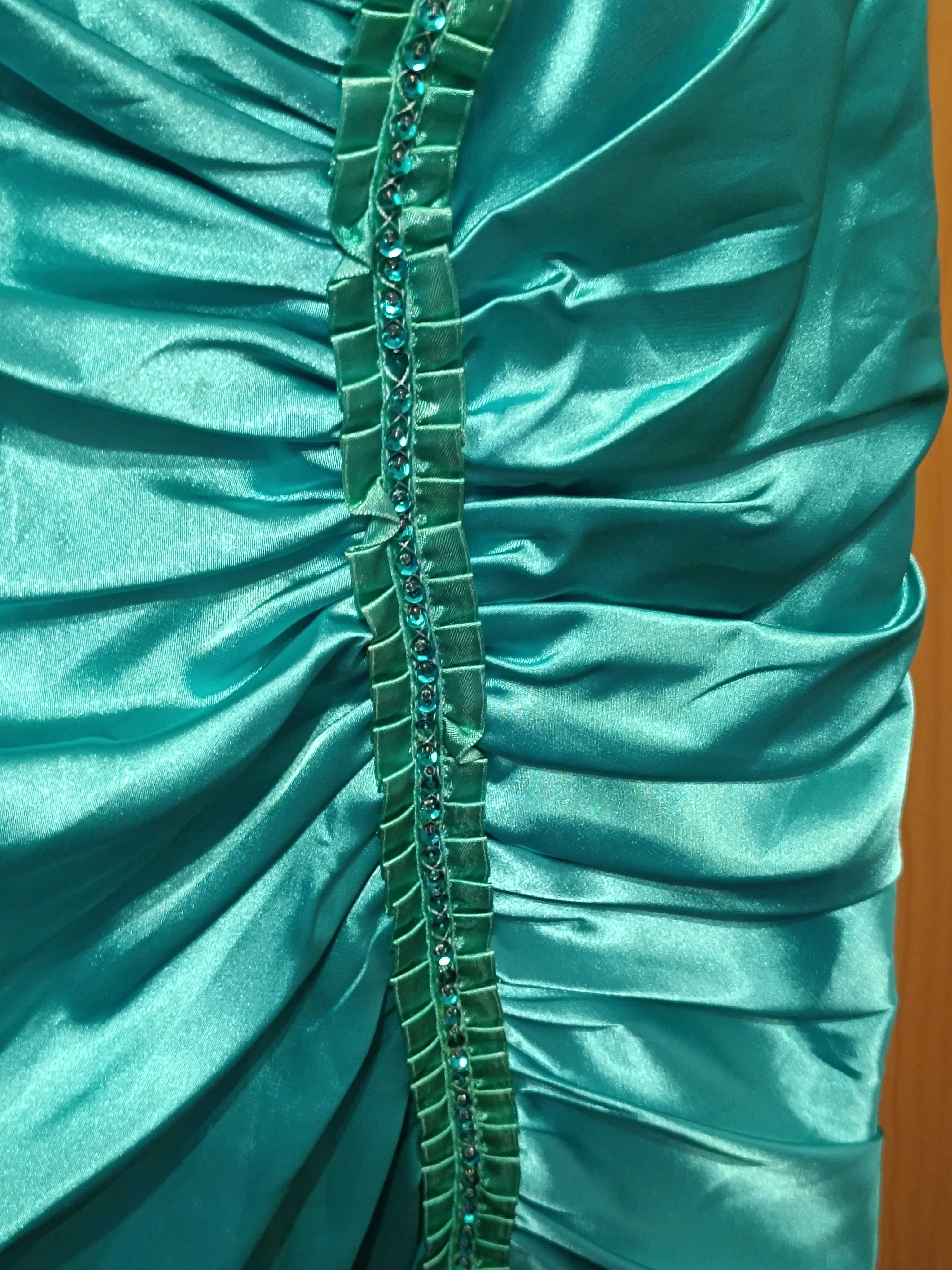 Vestido de cerimônia acetinado tamanho único  45cm cava a cava