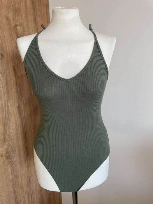 Ciemnozielone body marki Topshop Rozmiar 36/S