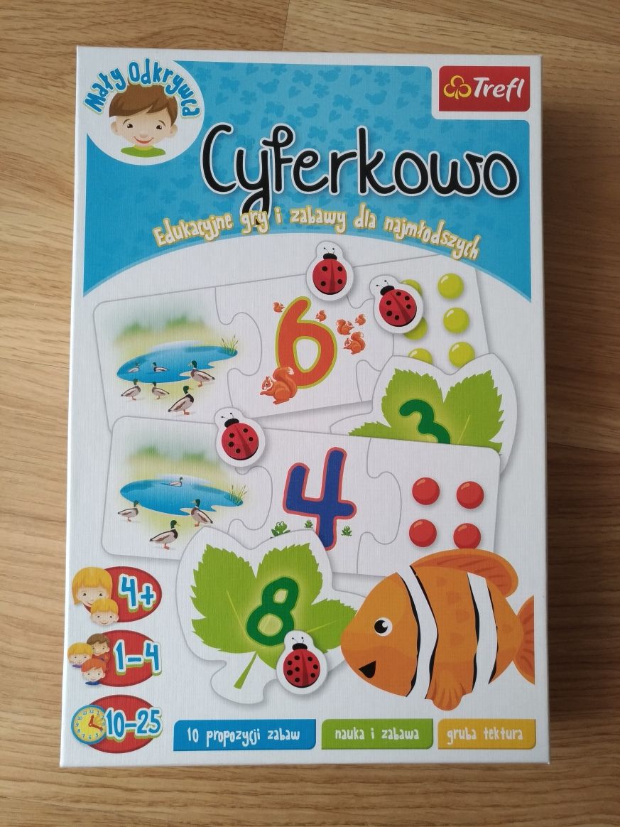 Cyferkowo trefl gra puzzle