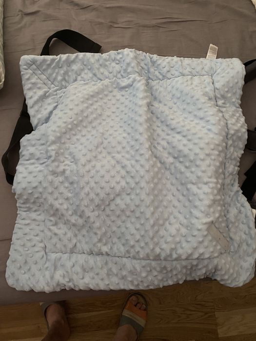 Kocyk Minky błękitny