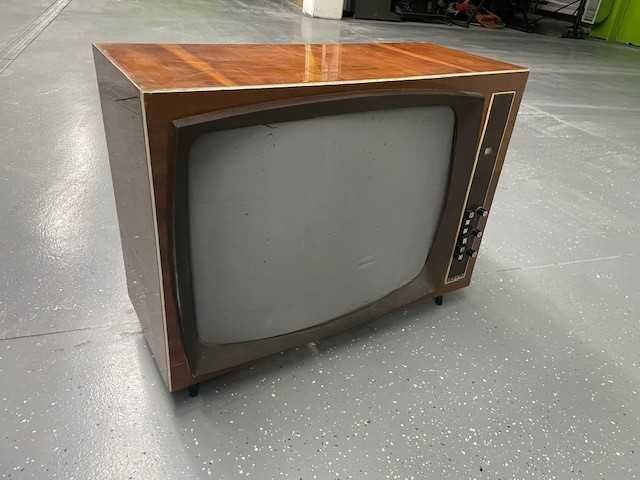 Atrapa stary duży TELEWIZOR TV Vintage np. rekwizyt do teatru, lekki