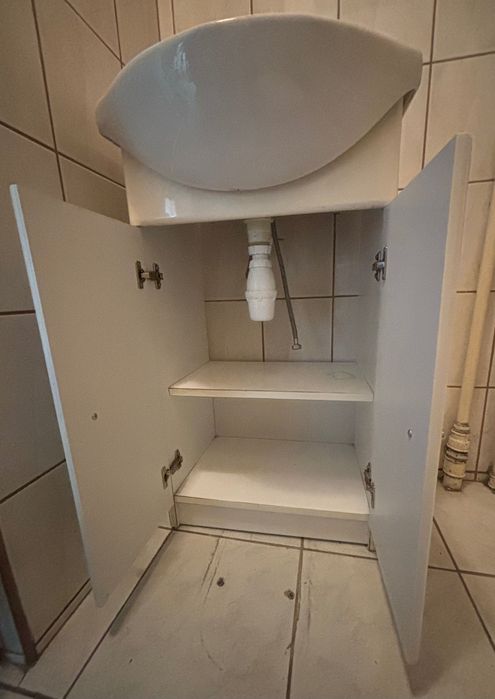Umywalka kompletna z baterią+szafka