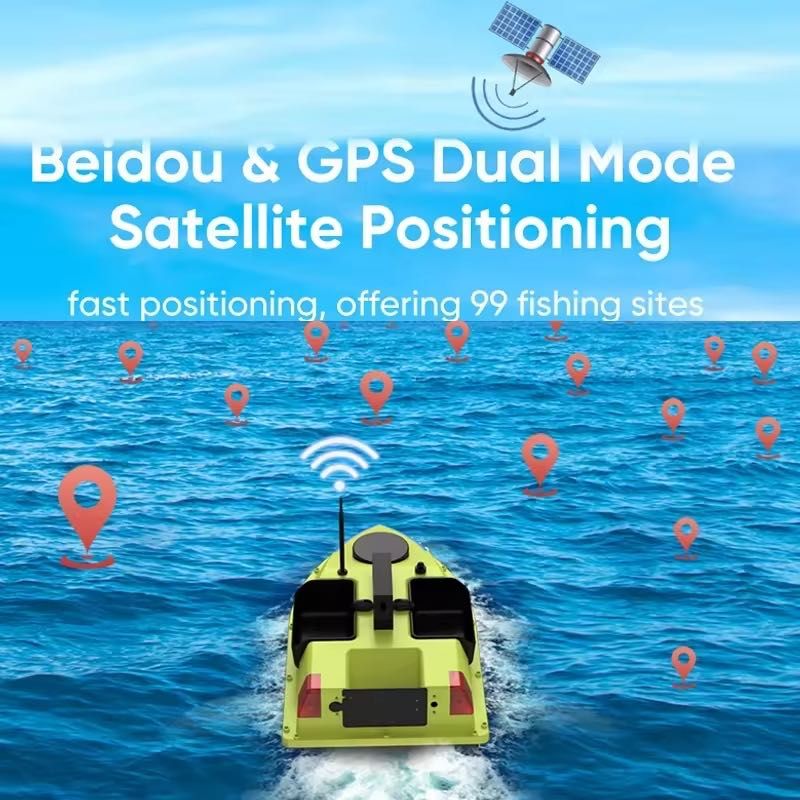 Короповий кораблик Flytec D20 (3 бункера) GPS на 99 точок, АВТОПІЛОТ