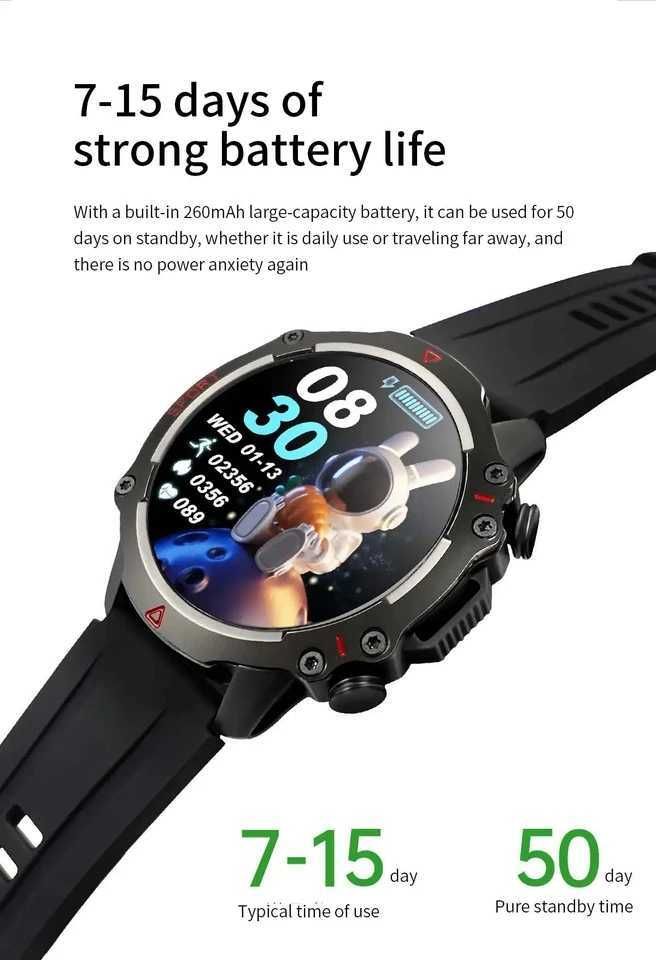 SmartWatch S611 sportowy super wytrzymały menu PL.