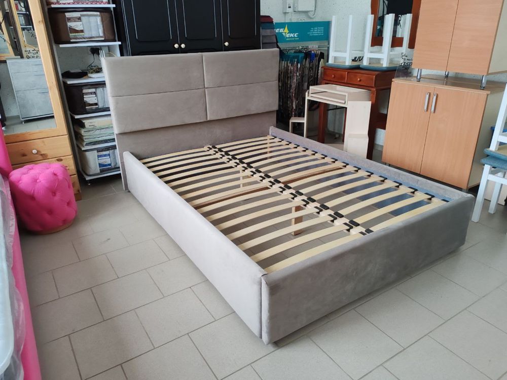 Ліжко - кровать двуспальная с ламельним вкладом под матрас